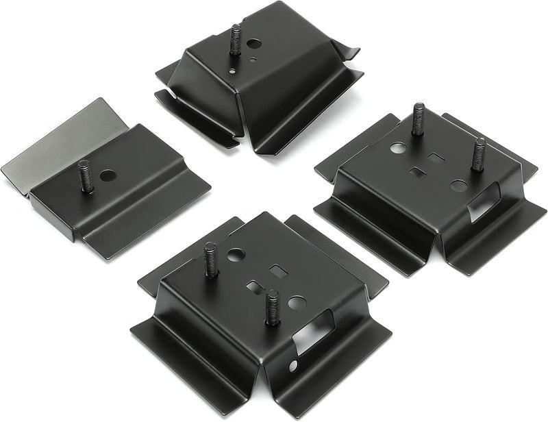 Kojem Seat Brackets Compatible with 1978-1988 Buick Regal, Chevrolet Monte Carlo, Oldsmobile Cutlass Supreme, Pontiac Grand Prix, GMC Caballero Any G-Body Vehicle Rail Mounting Bracket - 4 Piece Set - Image 3